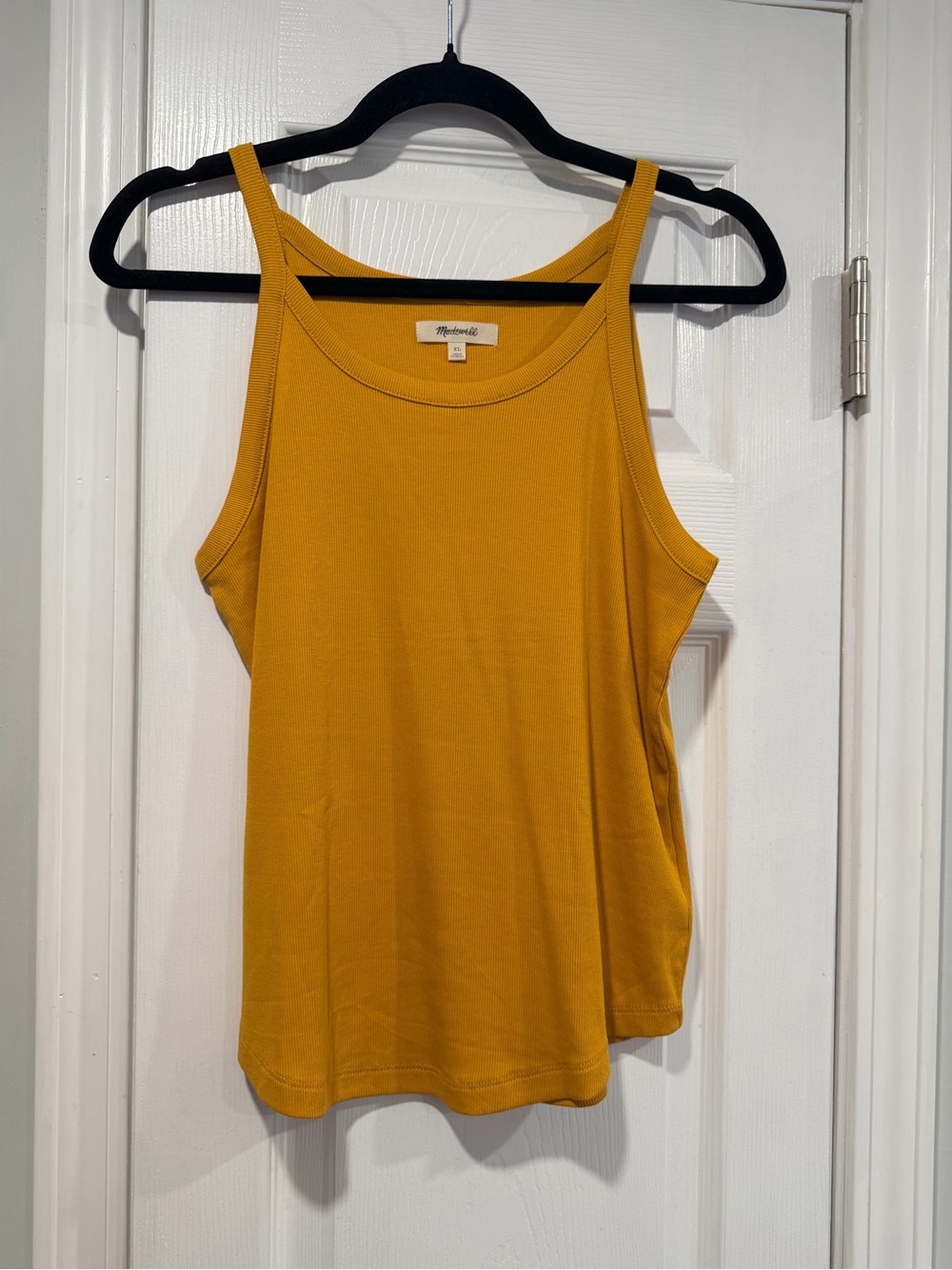 NWOT Madewell Size XL Marigold Thin Strap Ribbed Supima Racerback Tank Top